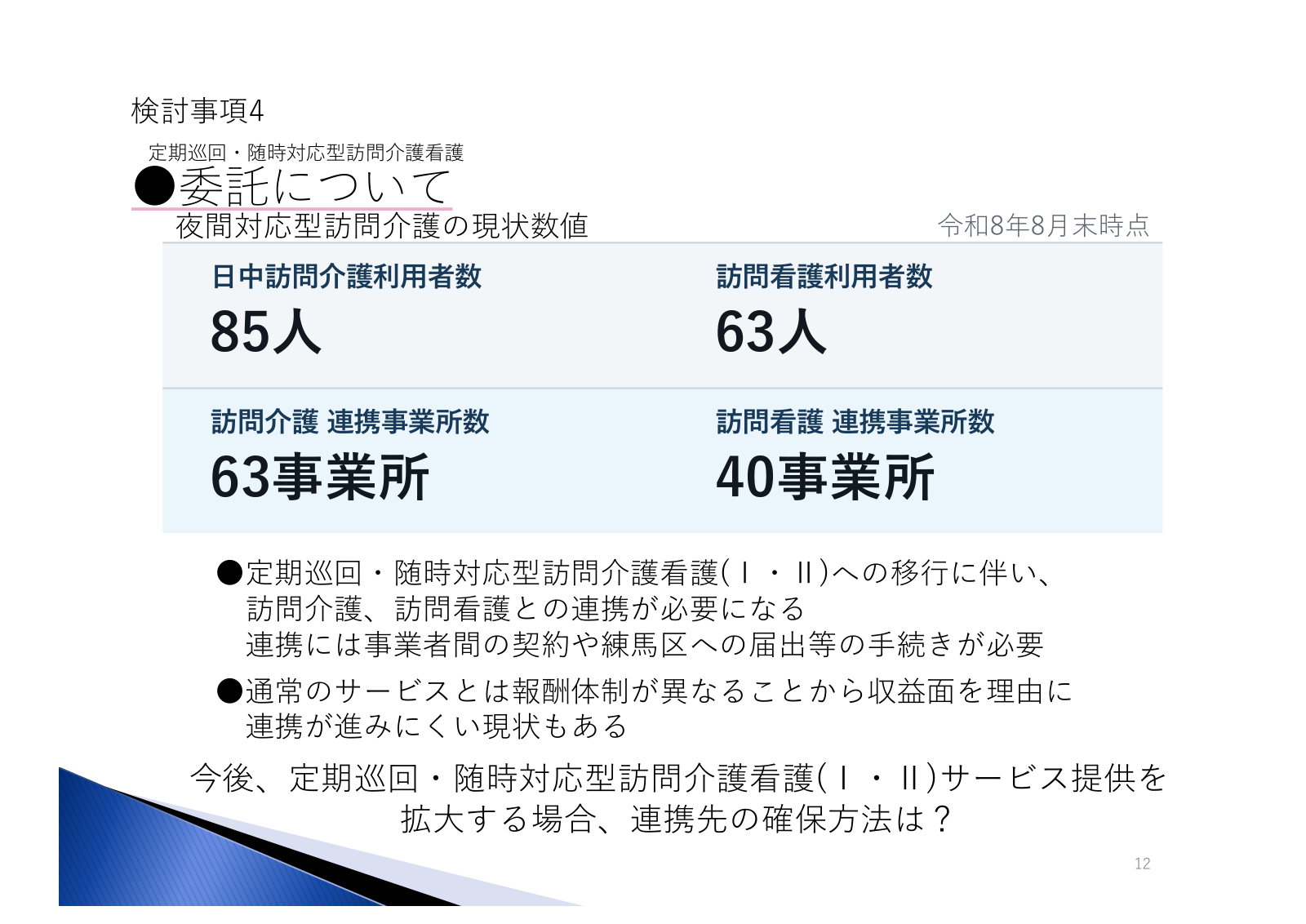 検討事項4:委託(連携)について